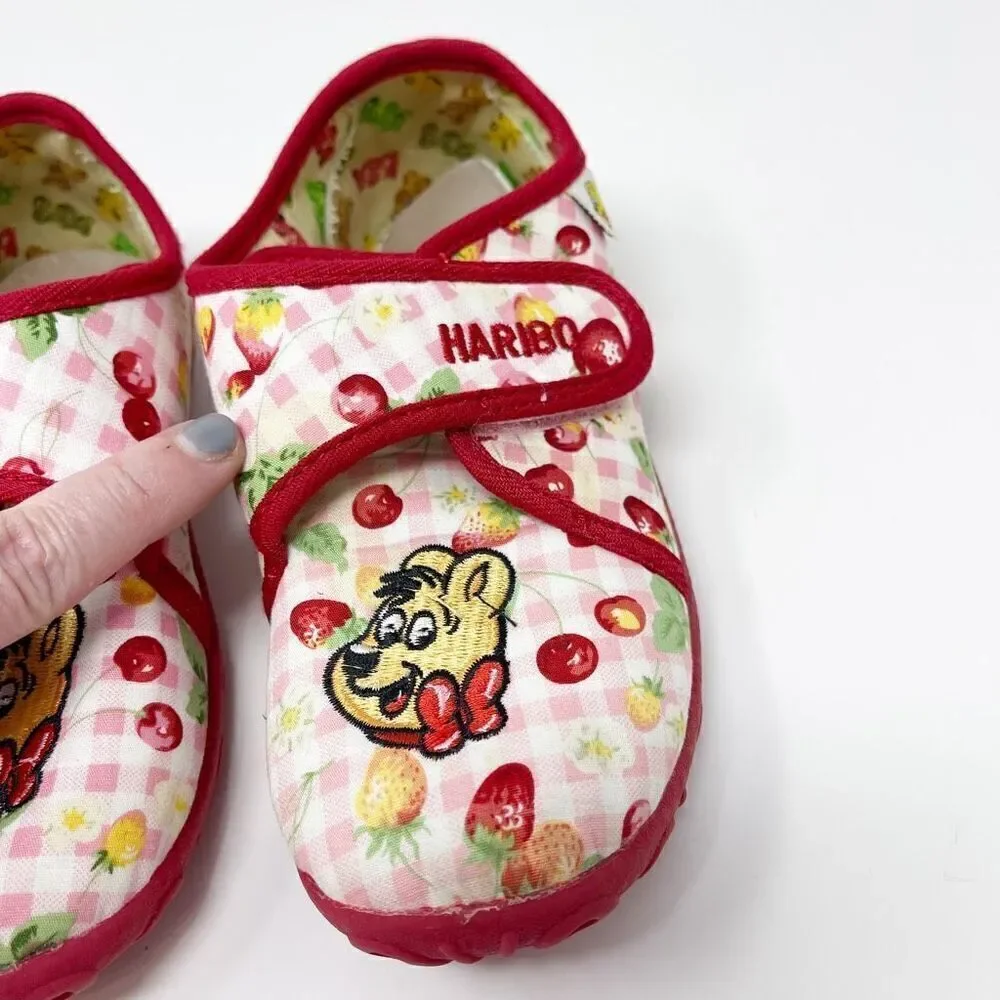 Haribo Cherry Gummy Bears Slip On Slippers Toddler Shoes Size EU 30 US 12